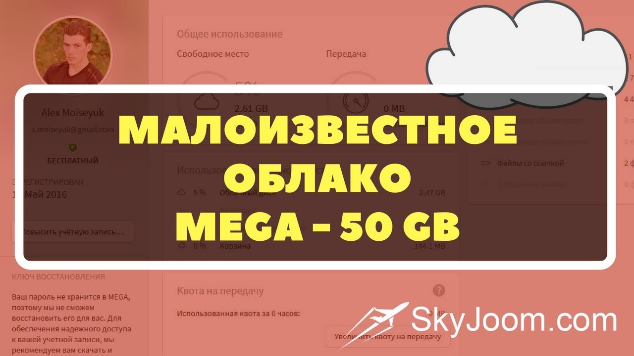 Mega - Професиональное безопасное облако на 50GB