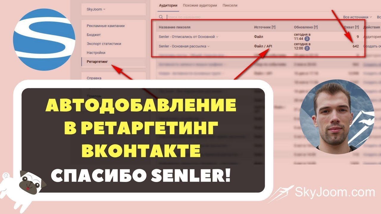Автодобавление в Ретаргетинг подписчиков рассылки ВКонтакте